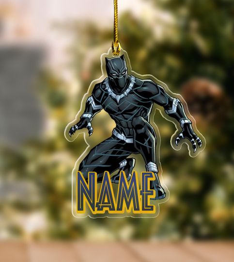 Discover Personalized Marvel Avengers 2025 Cutout Ornament/Black Panther Christmas Ornament/Marvel Black Panther Ornament/Avengers Ornament OGWY26