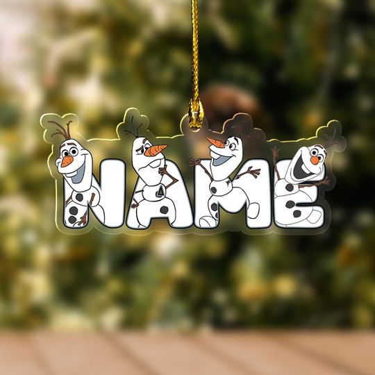 Discover Disney Olaf Frozen Cutout Hologram Ornament/Olaf Elsa Frozen Christmas Ornament/Olaf Frozen Ornament/Frozen Christmas Ornament OHX219