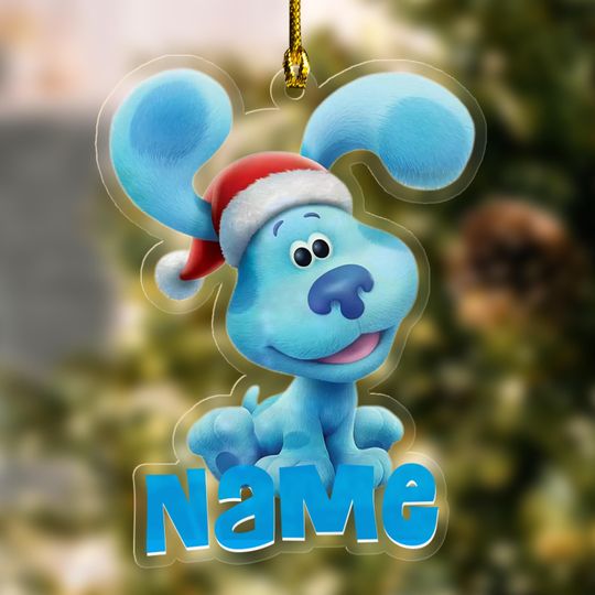 Discover Blues Clues Cutout Ornament/Personalized Blue Clues Ornament/2025 Personalized Family Ornament/Kid Ornaments/BlueS Party Supplies OGUM28