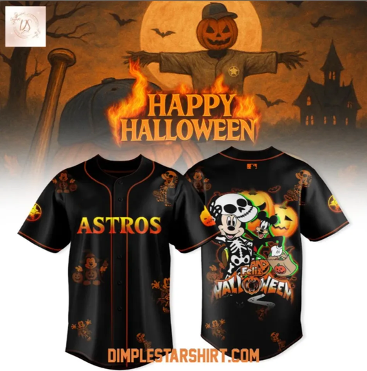 Discover Astros x Disney Happy Halloween 2025 Baseball Jersey Reprint