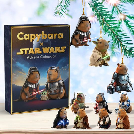 Discover Capybara Mystery Adventure Advent Calendar, Cute Capybara Blind Box Holiday Surprise Toy Set 2025, Holiday Mystery Blind Box Toys for Kids