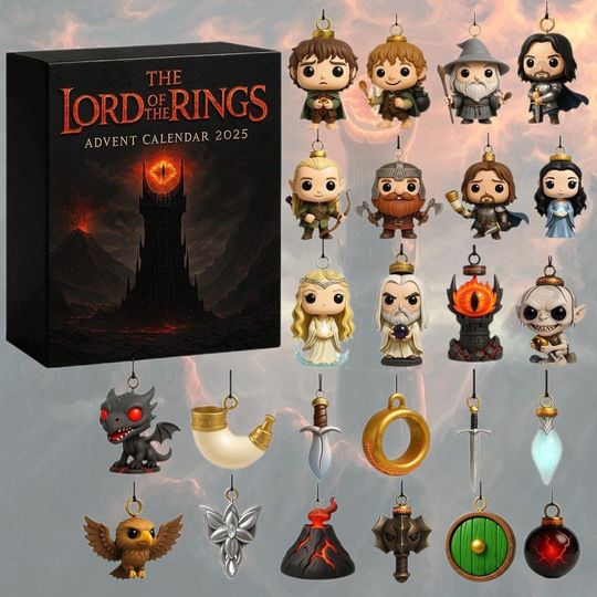 Discover Eye of Sauron The Lord of the Rings 2025 Advent Calendar, Middle-earth Fantasy Christmas Countdown Box, Epic Holiday Gift for Tolkien Fans