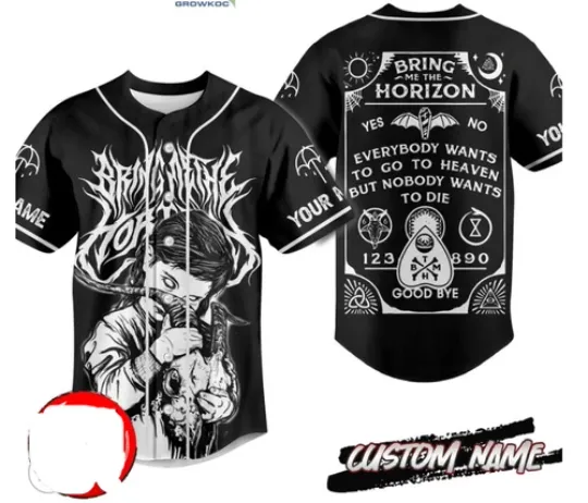 Bring Me The Horizon Everybody Wants To Go To Heaven baseball jersey,new 3d gift