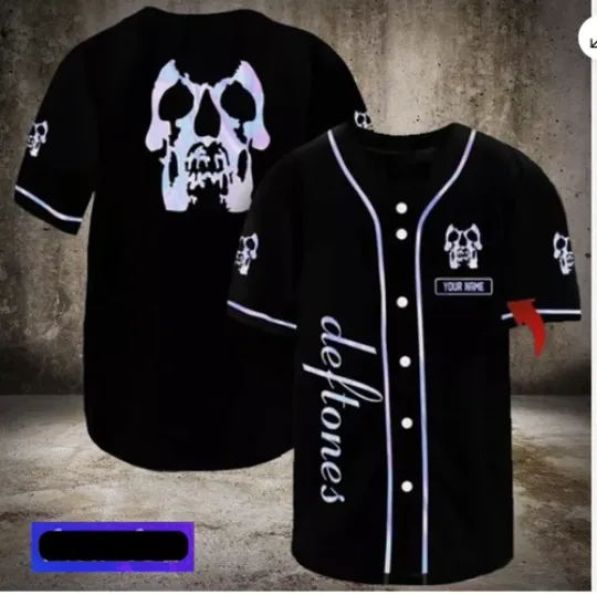 Personalized Deftone Rock Band Print baseball jersey, new 3d gift