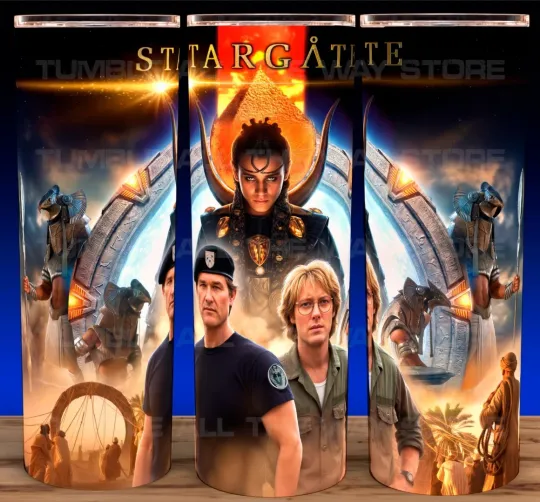 Stargate 90s Kurt Russell SciFi Movie Cup Mug Tumbler 20oz