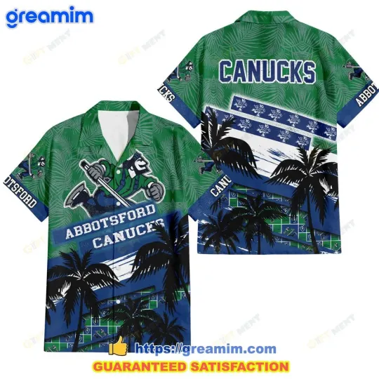 Discover Abbotsford Canucks Ice Hockey Team Tropical Hawaiian Shirt