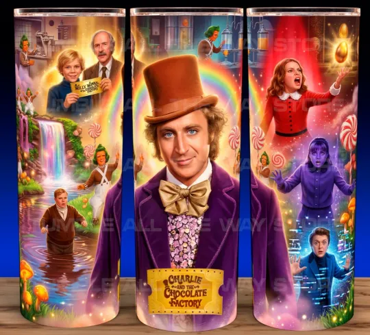 Discover Charlie and the Chocolate Factory - Gene Wilder Classic Cup Mug Tumbler 20oz