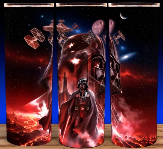 Star Wars Darth Vader on Planet Mustafar with Vader Castle Cup Mug Tumbler