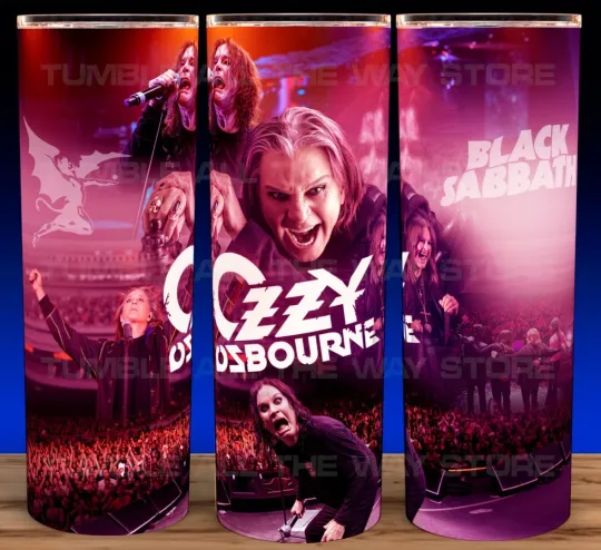 Ozzy Osbourne Concert Collection Heavy Metal Cup Mug Tumbler 20oz