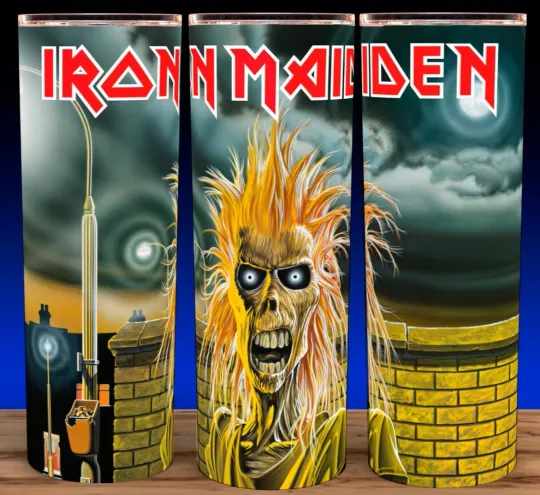 Iron Maiden Original LP Heavy Metal Cup Mug Tumbler 20oz