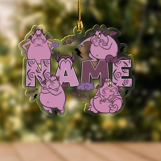 Discover Disney Hades Pain Panic Hercules Christmas Ornament, Hercules Disney Family Gift, Hercules Group, Disney Hercules Christmas SL3E10-2