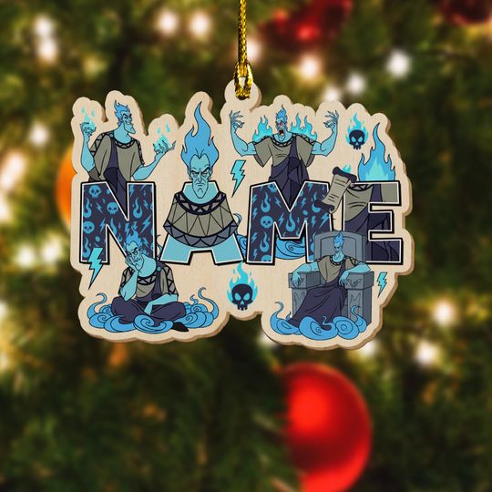 Discover Disney Hades Pain Panic Hercules Christmas Ornament, Hercules Disney Family Gift, Hercules Group, Disney Hercules Christmas SL3E10-1
