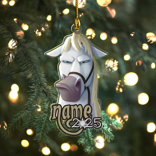 Discover Disney Rapunzel Maximus Funny Hologram Ornament, Cute Maximus Ornament, Disneyland Christmas Orrnament Gift UN3R22