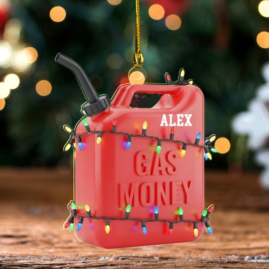 Discover Custom Gas Can Christmas Ornament 2D , Funny Gas Pump Ornament, Fuel Pump Gift, Gasoline Pump Ornament, Gas Station Ornament Decor UN5A33