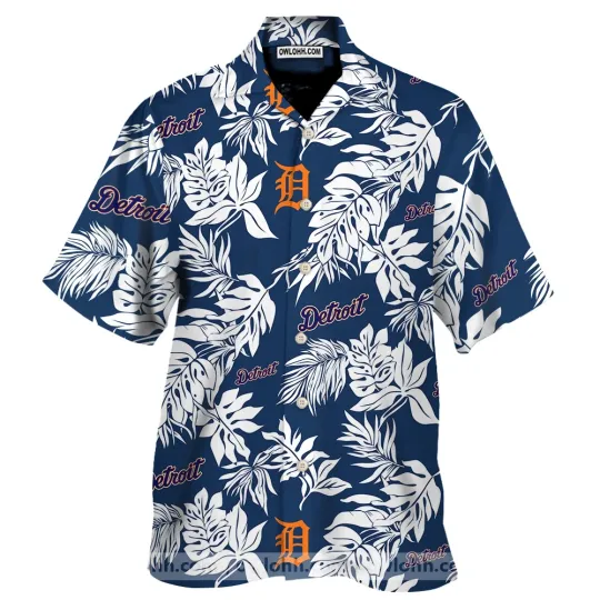 Detroit Tigers Logo Unisex Hawaiian Shirt