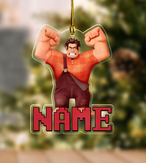 Discover Personalized Wreck-It Ralph Ornament/Wreck-It Ralph Ornament/Custom Name Wreck-It Ralph 2025 Ornament/Christmas Ornament Gift OGWY28