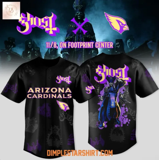 Cardinals x Ghost Band World Tour 2025 Baseball Jersey Reprint