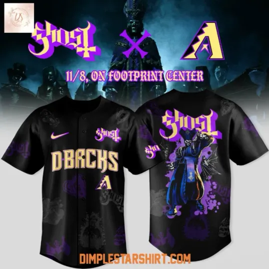 Discover Arizonna x Ghost Band World Tour 2025 Baseball Jersey Reprint