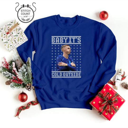 Discover Christmas Sweatshirt, Ugly Football Jumper, Chelsea FC Holiday Jumper, Xmas Eve Gift