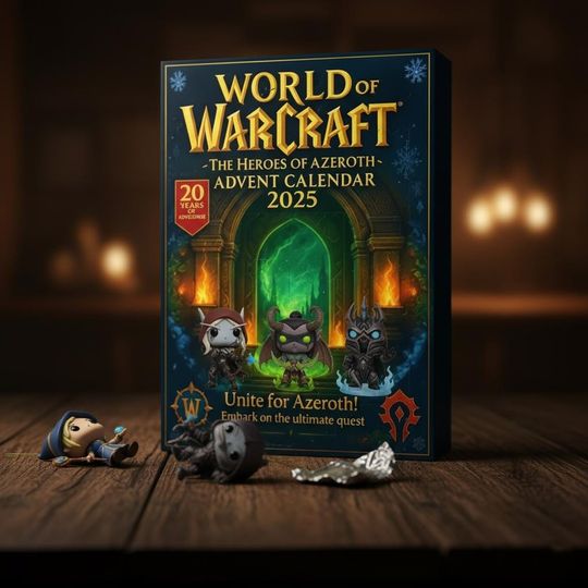 World of Warcraft Advent Calendar 2025  24 Days of Heroes of Azeroth Mini Figures  Epic Christmas Gift for Gamers