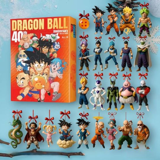 Dragon Ball 40th Anniversary Advent Calendar 2025, Dragon Ball Advent Calendar, Christmas Advent Calendar, Christmas Countdown Gift.