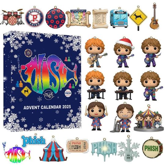 Discover Phish Christmas Advent Calendar 2025, Lover Phish Advent Calendar, Christmas Advent Calendar, Christmas Countdown Gift.