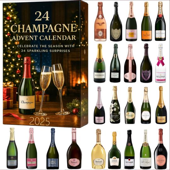 Discover Champagne Advent Calendar 2025, Champagne Christmas Advent Calendar, Christmas Advent Calendar, Christmas Countdown Gift.