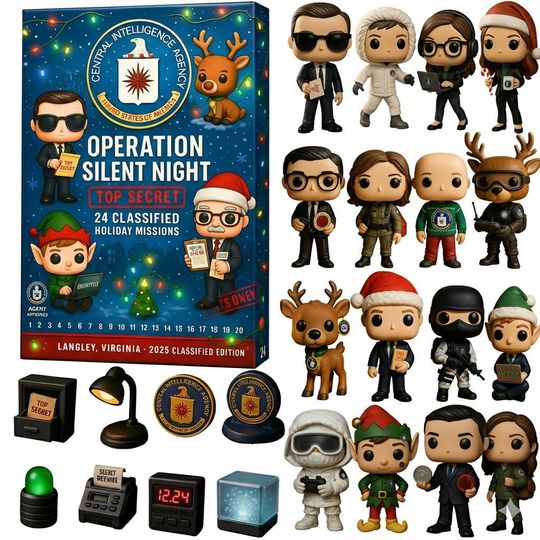CIA Operation Silent Night Advent Calendar 2025, CIA Advent Calendar, Christmas Advent Calendar, Christmas Countdown Gift.