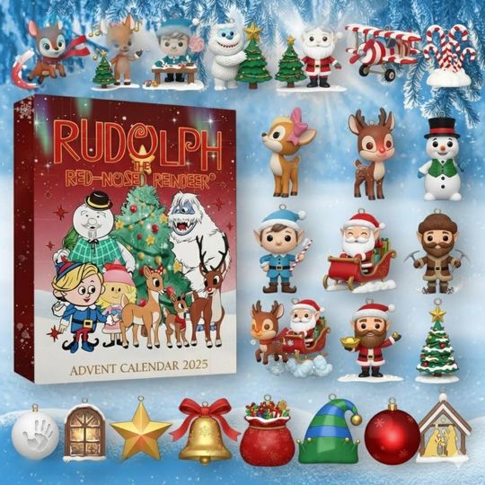 Discover Rudolph The Red-nosed Reindeer Advent Calendar 2025, Rudolph Advent Calendar, Christmas Advent Calendar, Christmas Countdown Gift