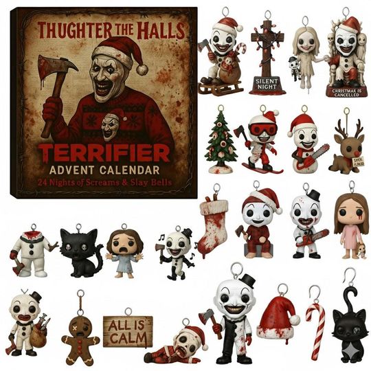 Discover Slaughter The Halls Terrifier Advent Calendar 2025, Terrifier Advent Calendar, Christmas Advent Calendar, Christmas Countdown Gift.