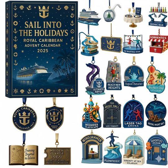Discover Royal Caribbean International Advent Calendar 2025, Royal Caribbean Advent Calendar, Christmas Countdown Gift.
