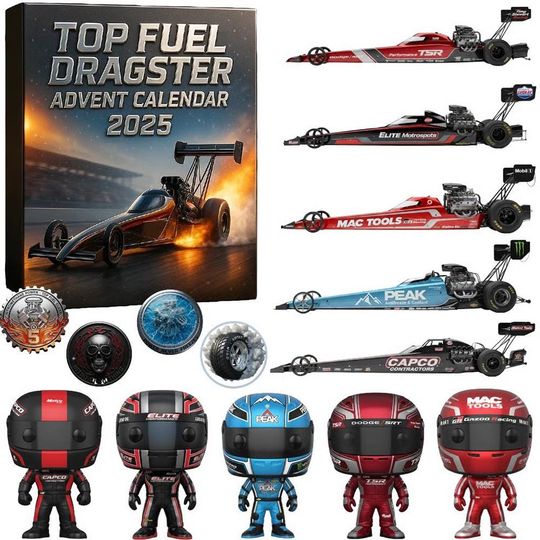 Top Fuel Dragster Advent Calendar 2025, Top Fuel Dragster Advent Calendar, Christmas Advent Calendar, Christmas Countdown Gift.