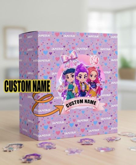 Personalized Huntrix Advent Calendar 2025, Huntrix Demon Hunter Calendar Box, Calendar With Acrylic Ornament, Christmas Countdown Gift