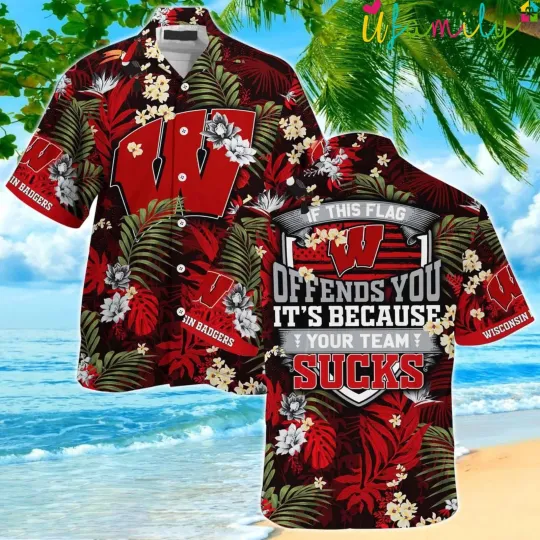 Discover Badgers Hawaiian Shirt