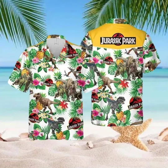 The Jurassic World Movie Jurassic Park Hawaiian Shirt