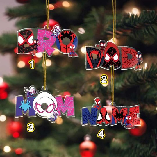 Custom Spidey and His Amazing Friends Family Matching Ornament