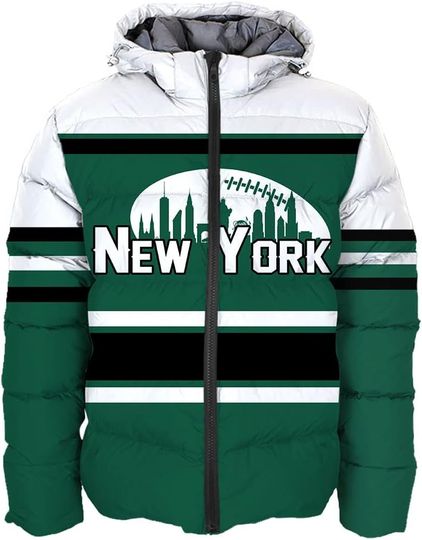 Discover Mens Lightweight Winter Coat, Personalized Name Number Logo Padded Down Jacket