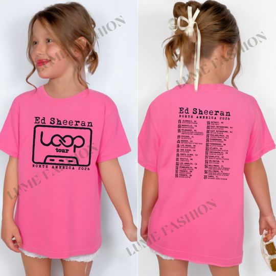 Discover Ed Shee Loop Tour Kids T-Shirt  Oversized North America 2026 Concert Tee
