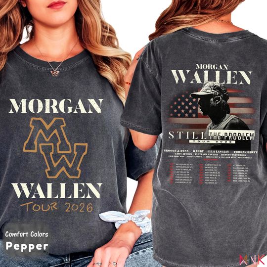 Discover Wallen Western Tour Shirt 2026, Still the Problem Front Back Tee, Country Concert Comfort Colors