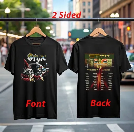 Discover Styxs 2025 Band the Grand Illusion Tour 2025 Concert Fan Gifts T-Shirt