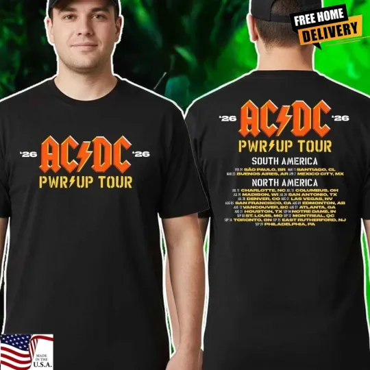 Discover AC-DC PWR UP Tour 2026 T-Shirt