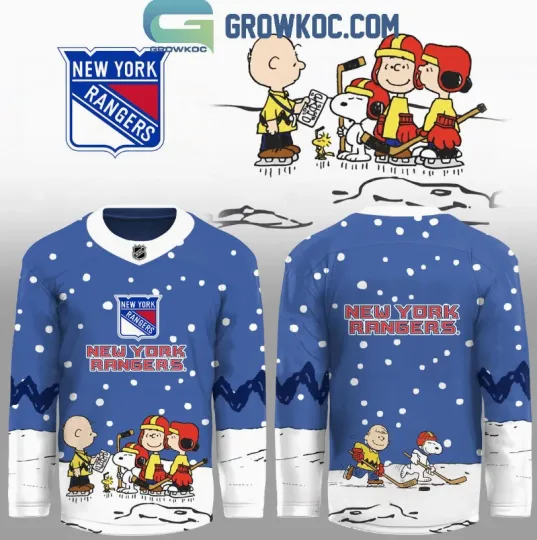 Discover New York Ranger X Snoopy Peanuts Christmas Hockey Jersey