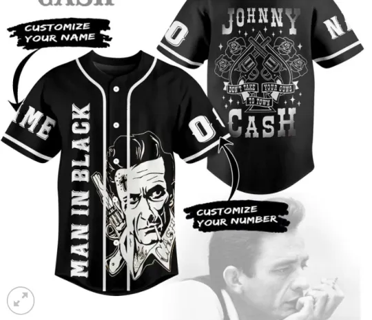 Johnny Cash Man In Black Dont Take Your baseball jersey, 3d gift,2025 hot