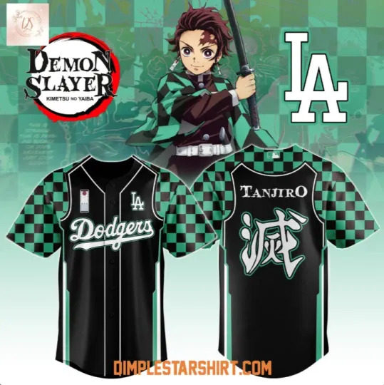 Discover Los Angeles x demon tanjiror Haori 2025 Baseball Jersey Reprint