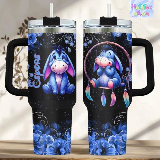 Discover Eeyore Tumbler 40oz, Disney Eeyore Tumbler, Winnie the Pooh Gift, Gift for Eeyore Lover, Insulated Drinkware, Eeyore Merch