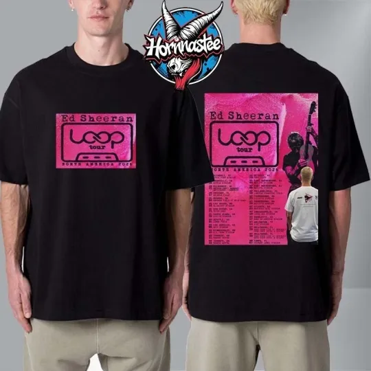Discover Ed Shee Loop Tour 2026 North America 2026 Schedule Tour Dates Unisex T-Shirt
