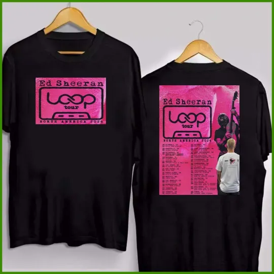 Discover Ed Shee North America Tour 2026 Datebacks Unisex Reprint Tshirt