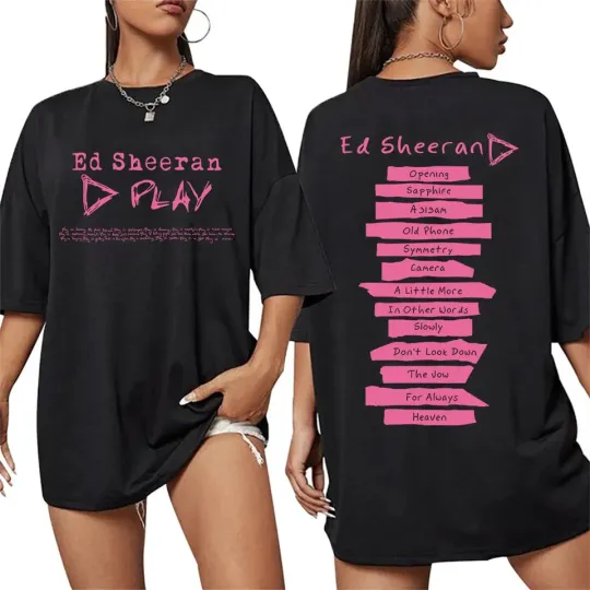 Discover Ed Shee Play World Tour 2025 album cover tour tee T-Shirt