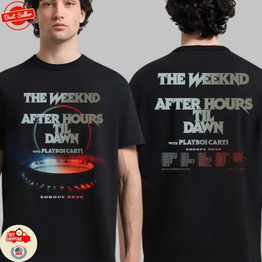 Discover Weeknds After Hours Til Dawn With Playboi Carti Europe 2026 Shows T-Shirt