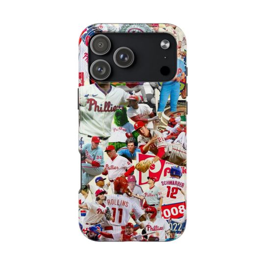 Philadelphia Phillies Collage iPhone Case | Baseball Fan Gift